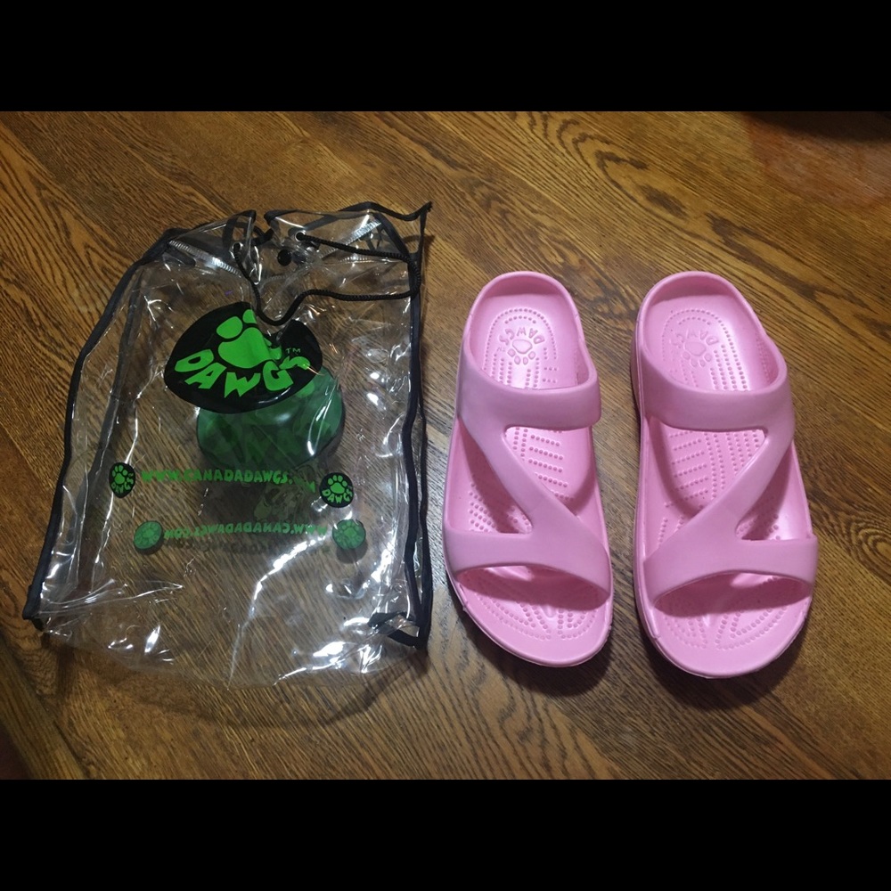 Dawgs pink sandals